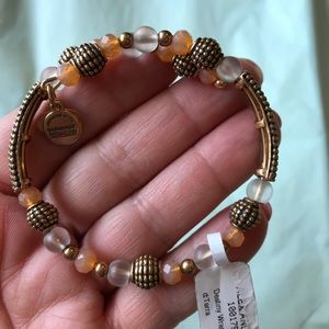 Alex and Ani Peach Stone Bracelet